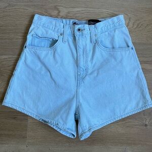 Levi’s SilverTab Mom Denim Shorts High Rise Light Blue Size 28  Vintage Style